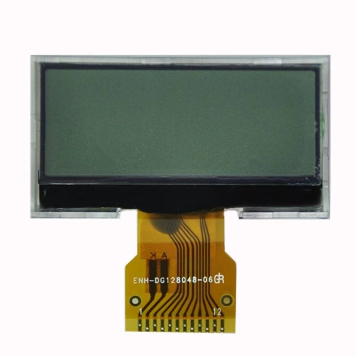 Small 128*48 Lcd Monitor FSTN Transflective Monochrome Lcd Screen